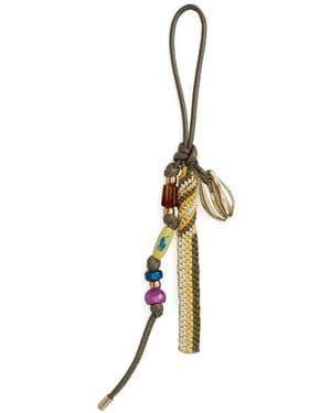 Polo Ralph Lauren Beaded-Embellishment Keyring - Metallic