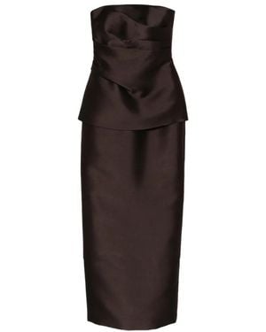 Solace London Lucille Maxi Dress - Brown
