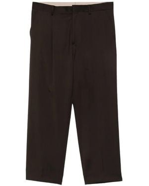 Costumein Pleated Straight-Leg Trousers - Black