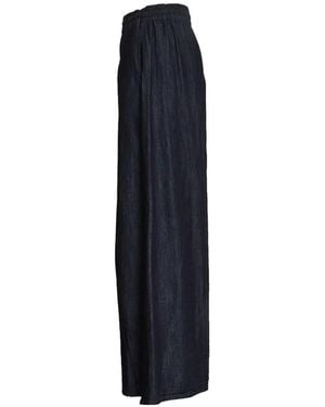 Dondup Pantalon Palazzo À Taille Élastiquée - Blue