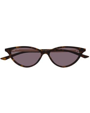 Gucci Tortoiseshell-Effect Cat-Eye Sunglasses - Brown