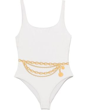 Versace Badpak Met Print - Wit