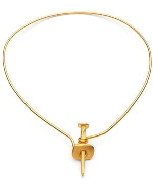 Karen Chekerdjian Studio Spike One Necklace - Natural