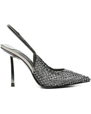 Le Silla Verzierte Slingback-Pumps 100mm - Mettallic