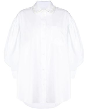Simone Rocha パールトリム シャツ - ホワイト