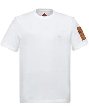 MCM Visetos-Print Pocket T-Shirt - White