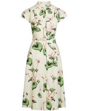 Oscar de la Renta Poplin Midi Shirt Dress - White