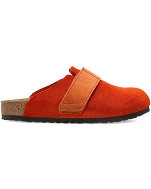 Birkenstock Loma Leather-Strap Mules - Red