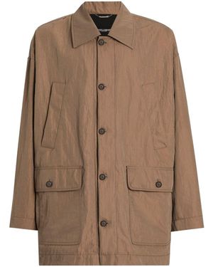 Dolce & Gabbana Flap-Pocket Coat - Brown