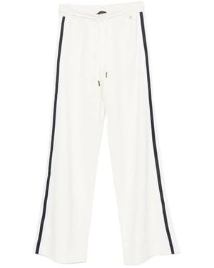 Twinset Side-Stripe Track Pants - White
