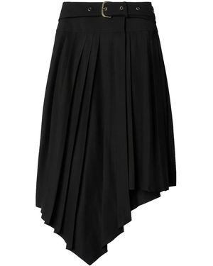 Off-White c/o Virgil Abloh Pleated Midi Skirt - Black