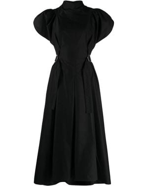 3.1 Phillip Lim High-Neck Flared Midi Dress - Black