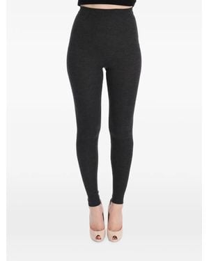 Dolce & Gabbana Ribbed-Knit Leggings - Black