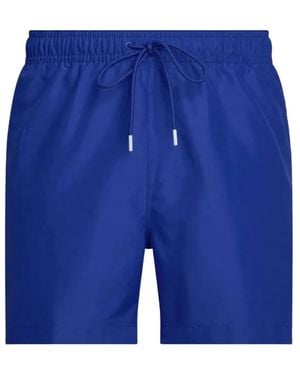 Calvin Klein Badeshorts Mit Logo-Print - Blau