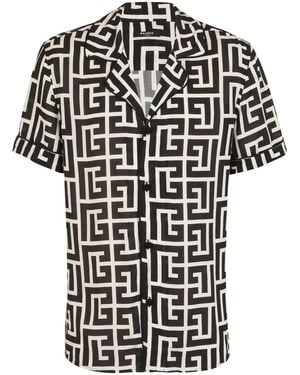Balmain Monogram Shirt - Black