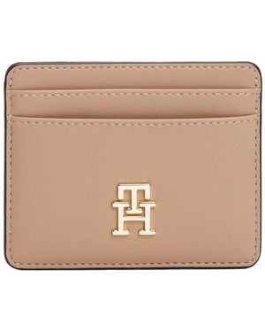 Tommy Hilfiger Logo-Plaque Cardholder - Natural