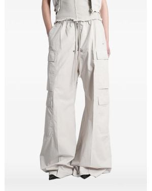 Rick Owens Bela Drawstring-Waist Cargo Pants - White