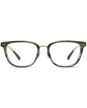 Shinola Rounded Rectangle-Frame Glasses - Blue
