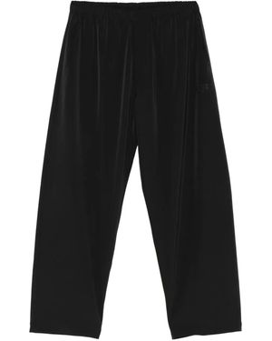 MM6 by Maison Margiela Logo-Embroidered Trousers - Grey