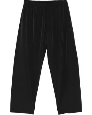MM6 by Maison Margiela Logo-Embroidered Trousers - Grey