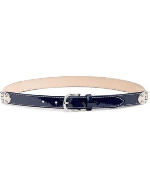 Isabel Marant Zap Leather Belt - Blue