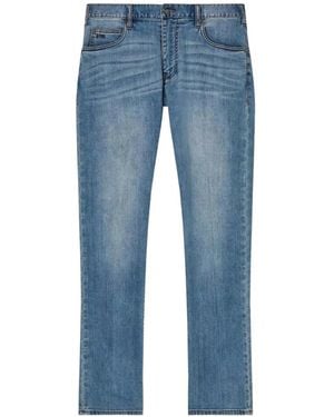 Emporio Armani Jean À Cinq Poches Effet Délavé - Blue
