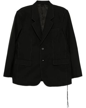Mastermind Japan Logo-Embroidered Blazer - Black