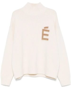 Etudes Studio Pull À Col Montant - Neutre