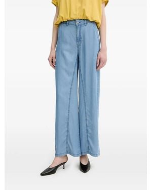 Benetton Seam-Detail Trousers - Blue