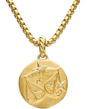 David Yurman Libra ダイヤモンド ネックレス 18kイエローゴールド - メタリック