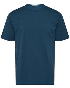 AURALEE T-Shirt Girocollo - Blu