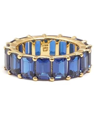 Izabel Display Ring Verfraaid Met Zirkonia - Blauw