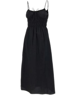 Faithfull the Brand Marianne Midi-Jurk - Zwart