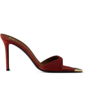 Giuseppe Zanotti Mules Intriigo Jewellery 90 - Brown