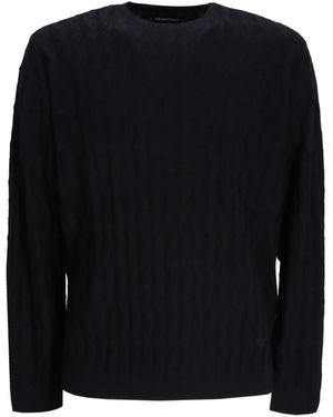 Emporio Armani Cable-Knit Jumper - Black