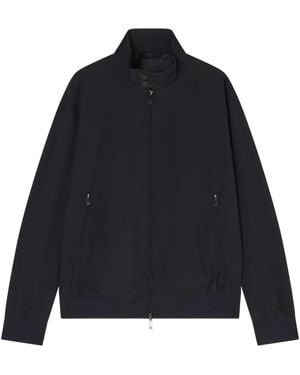ARMANI EXCHANGE Zip-Up High-Neck Jacket - Blue
