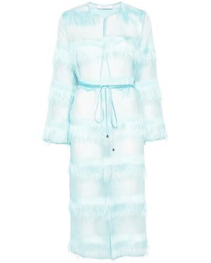 コート IBRIGU CONTRAST BACK AND DETAILS VINTAGE FOULARD RAINCOAT Ibrigu Contrast Back And Details Vintage Foulard Raincoat in