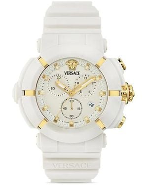 Versace Montre Real Active Chrono 45 Mm - Blanc