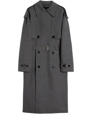 Jil Sander Double-Breasted Belted Coat - Grey