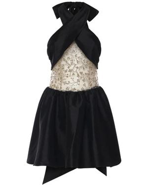 For Love & Lemons Criss-Cross Mini Dress - Black