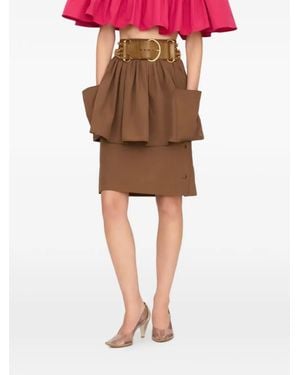 Chloé Pocket Mini Skirt - Brown