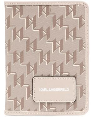 Karl Lagerfeld Kvoyage パスポートケース - ナチュラル