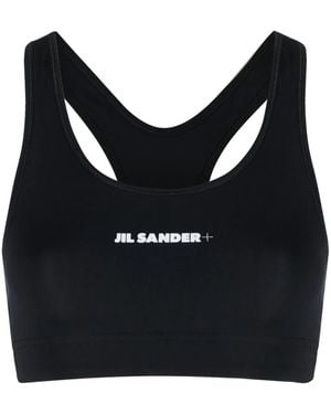 Jil Sander Sport-Bh Mit Logo-Print - Schwarz