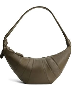 Lemaire Large Croissant Panelled Shoulder Bag - Metallic