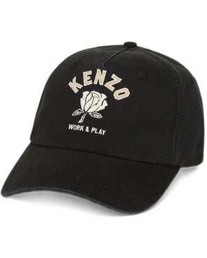 KENZO Work And Play Cotton Cap - Black