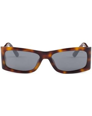 Prada Occhiali Da Sole Squadrati - Marrone