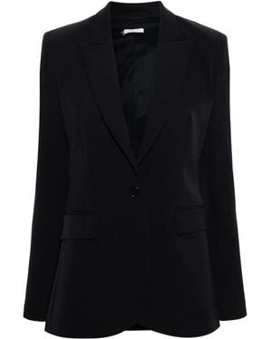 Liu Jo Peak-Lapel Single-Breasted Blazer - Black