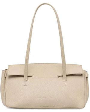Liviana Conti Leather Tote Bag - Natural