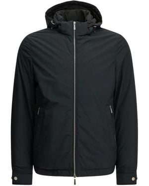 Moorer Hooded Down-Filled Jacket - Black