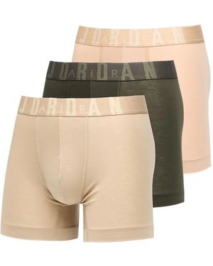 Nike Drie Boxershorts Met Logoband - Naturel